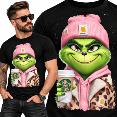 KOSZULKA ŚWIĄTECZNA GRINCH LOVE CAFFE